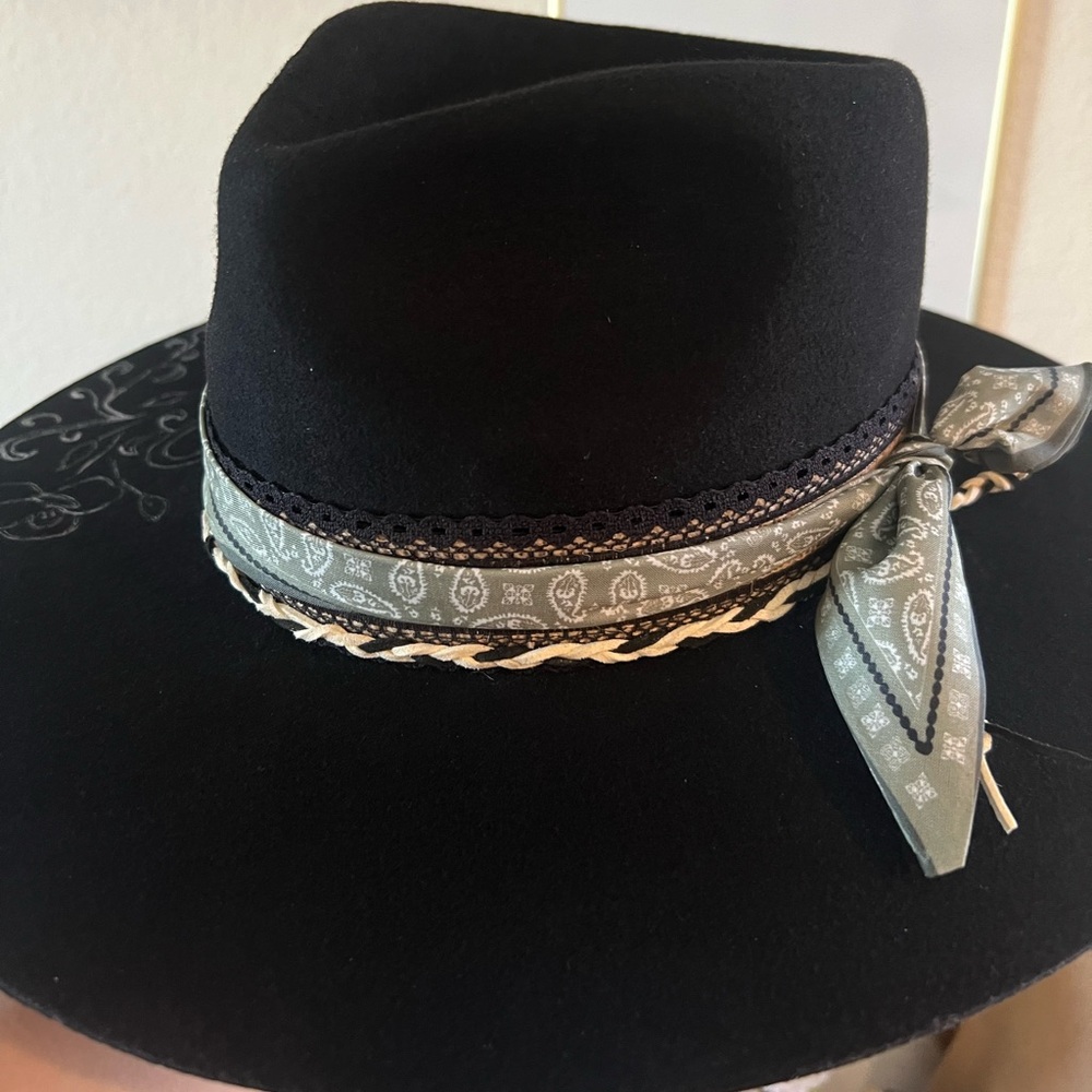 Custom Burned Black Lack of Color Hat - Picture 7 of 13